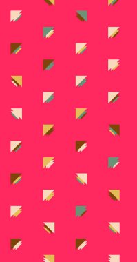 Soyut renkli yarım ton geometrik üretken sanat arka planı, vektör illüstrasyonu 