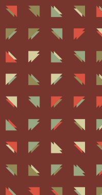 Soyut renkli yarım ton geometrik üretken sanat arka planı, vektör illüstrasyonu 