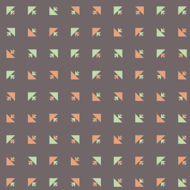 Soyut renkli yarım ton geometrik üretken sanat arka planı, vektör illüstrasyonu 