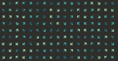 Soyut renkli yarım ton geometrik üretken sanat arka planı, vektör illüstrasyonu 