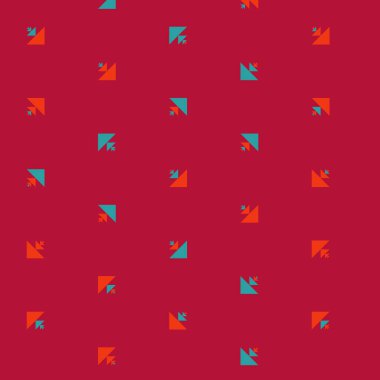 Soyut renkli yarım ton geometrik üretken sanat arka planı, vektör illüstrasyonu 