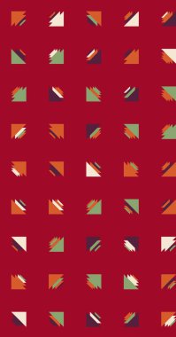 Soyut renkli yarım ton geometrik üretken sanat arka planı, vektör illüstrasyonu 