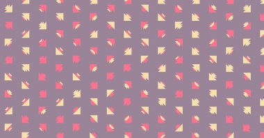 Soyut renkli yarım ton geometrik üretken sanat arka planı, vektör illüstrasyonu 