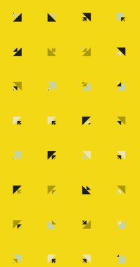 Soyut renkli yarım ton geometrik üretken sanat arka planı, vektör illüstrasyonu 