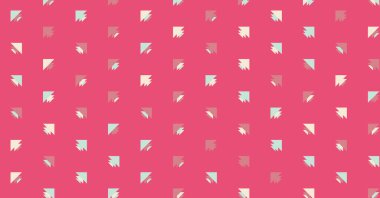 Soyut renkli yarım ton geometrik üretken sanat arka planı, vektör illüstrasyonu 