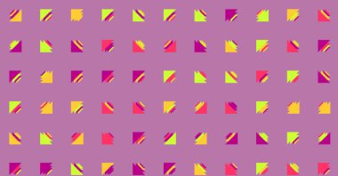 Soyut renkli yarım ton geometrik üretken sanat arka planı, vektör illüstrasyonu 