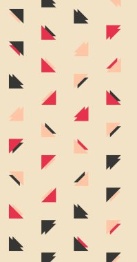 Soyut renkli yarım ton geometrik üretken sanat arka planı, vektör illüstrasyonu 