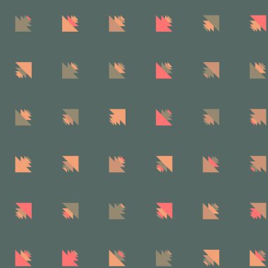 Soyut renkli yarım ton geometrik üretken sanat arka planı, vektör illüstrasyonu 