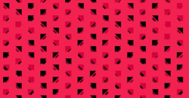 Soyut renkli yarım ton geometrik üretken sanat arka planı, vektör illüstrasyonu 