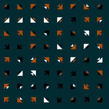 Soyut renkli yarım ton geometrik üretken sanat arka planı, vektör illüstrasyonu 