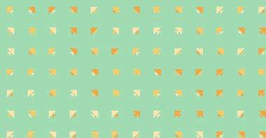 Soyut renkli yarım ton geometrik üretken sanat arka planı, vektör illüstrasyonu 