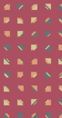 Soyut renkli yarım ton geometrik üretken sanat arka planı, vektör illüstrasyonu 