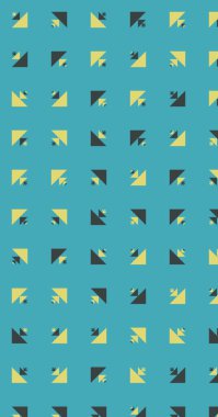 Soyut renkli yarım ton geometrik üretken sanat arka planı, vektör illüstrasyonu 