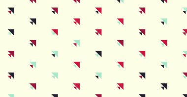 Soyut renkli yarım ton geometrik üretken sanat arka planı, vektör illüstrasyonu 