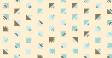 Soyut renkli yarım ton geometrik üretken sanat arka planı, vektör illüstrasyonu 