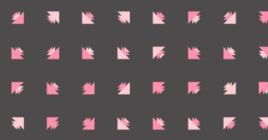 Soyut renkli yarım ton geometrik üretken sanat arka planı, vektör illüstrasyonu 