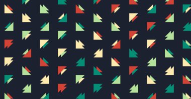 Soyut renkli yarım ton geometrik üretken sanat arka planı, vektör illüstrasyonu 