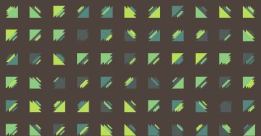 Soyut renkli yarım ton geometrik üretken sanat arka planı, vektör illüstrasyonu 