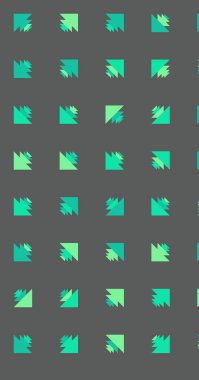 Soyut renkli yarım ton geometrik üretken sanat arka planı, vektör illüstrasyonu 