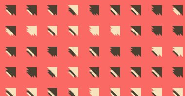 Soyut renkli yarım ton geometrik üretken sanat arka planı, vektör illüstrasyonu 