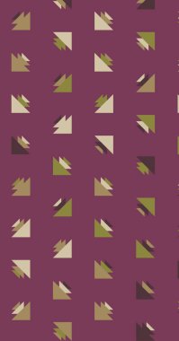 Soyut renkli yarım ton geometrik üretken sanat arka planı, vektör illüstrasyonu 