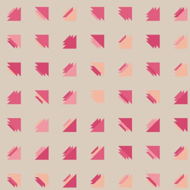 Soyut renkli yarım ton geometrik üretken sanat arka planı, vektör illüstrasyonu 