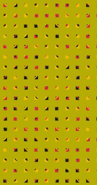 Soyut renkli yarım ton geometrik üretken sanat arka planı, vektör illüstrasyonu 