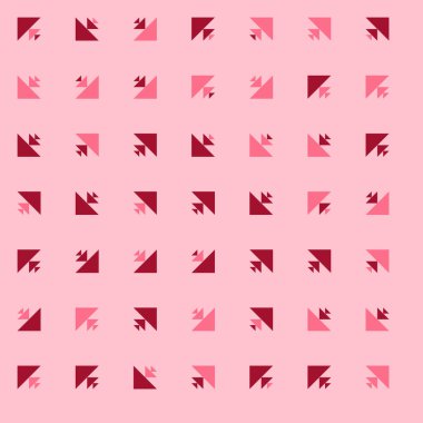 Soyut renkli yarım ton geometrik üretken sanat arka planı, vektör illüstrasyonu 