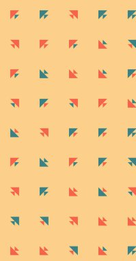 Soyut renkli yarım ton geometrik üretken sanat arka planı, vektör illüstrasyonu 