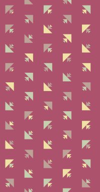 Soyut renkli yarım ton geometrik üretken sanat arka planı, vektör illüstrasyonu 