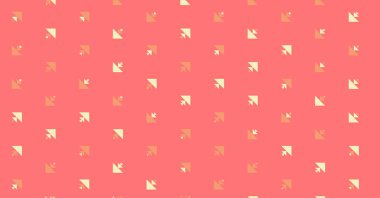 Soyut renkli yarım ton geometrik üretken sanat arka planı, vektör illüstrasyonu 