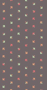 Soyut renkli yarım ton geometrik üretken sanat arka planı, vektör illüstrasyonu 