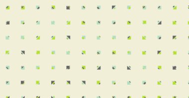 Soyut renkli yarım ton geometrik üretken sanat arka planı, vektör illüstrasyonu 