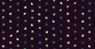 Soyut renkli yarım ton geometrik üretken sanat arka planı, vektör illüstrasyonu 