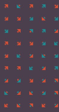 Soyut renkli yarım ton geometrik üretken sanat arka planı, vektör illüstrasyonu 