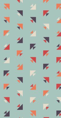 Soyut renkli yarım ton geometrik üretken sanat arka planı, vektör illüstrasyonu 