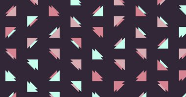 Soyut renkli yarım ton geometrik üretken sanat arka planı, vektör illüstrasyonu 