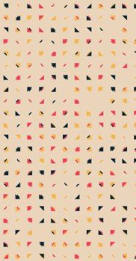 Soyut renkli yarım ton geometrik üretken sanat arka planı, vektör illüstrasyonu 