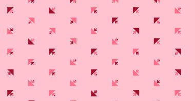 Soyut renkli yarım ton geometrik üretken sanat arka planı, vektör illüstrasyonu 