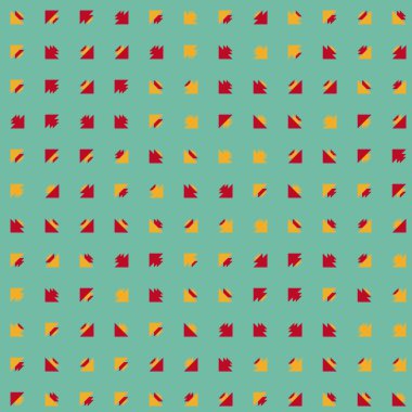 Soyut renkli yarım ton geometrik üretken sanat arka planı, vektör illüstrasyonu 