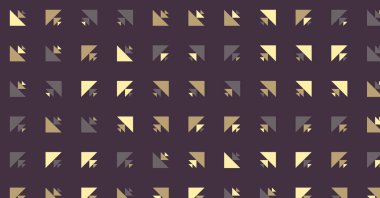 Soyut renkli yarım ton geometrik üretken sanat arka planı, vektör illüstrasyonu 