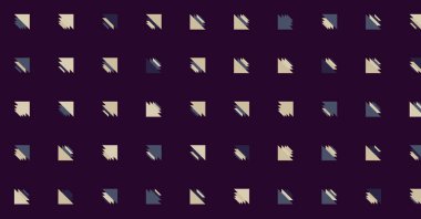 Soyut renkli yarım ton geometrik üretken sanat arka planı, vektör illüstrasyonu 