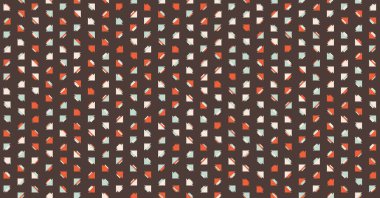 Soyut renkli yarım ton geometrik üretken sanat arka planı, vektör illüstrasyonu 