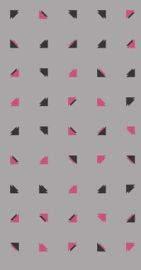 Soyut renkli yarım ton geometrik üretken sanat arka planı, vektör illüstrasyonu 