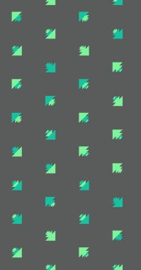 Soyut renkli yarım ton geometrik üretken sanat arka planı, vektör illüstrasyonu 