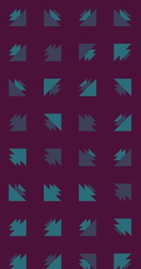 Soyut renkli yarım ton geometrik üretken sanat arka planı, vektör illüstrasyonu 