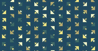 Soyut renkli yarım ton geometrik üretken sanat arka planı, vektör illüstrasyonu 