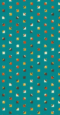 Soyut renkli yarım ton geometrik üretken sanat arka planı, vektör illüstrasyonu 