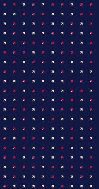 Soyut renkli yarım ton geometrik üretken sanat arka planı, vektör illüstrasyonu 