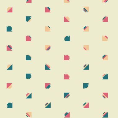 Soyut renkli yarım ton geometrik üretken sanat arka planı, vektör illüstrasyonu 